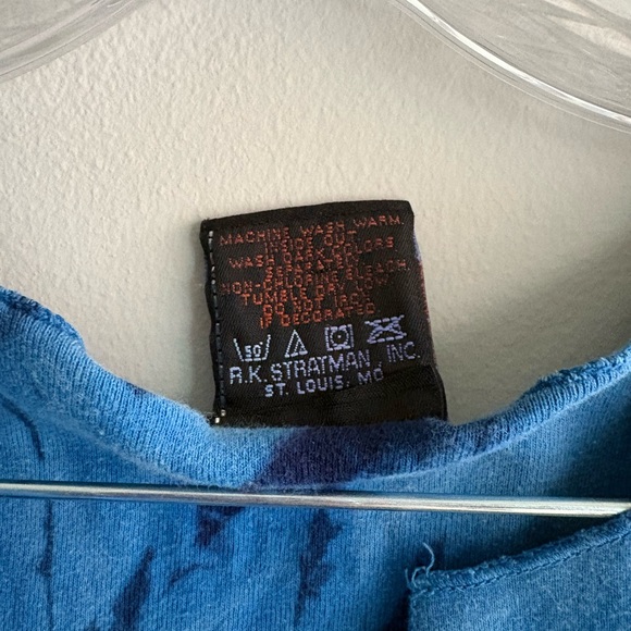 Harley-Davidson Blue Tie-Dye Rose Graphic Tank - Picture 4 of 7